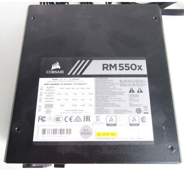 Corsair RM550X 550W Power Supply