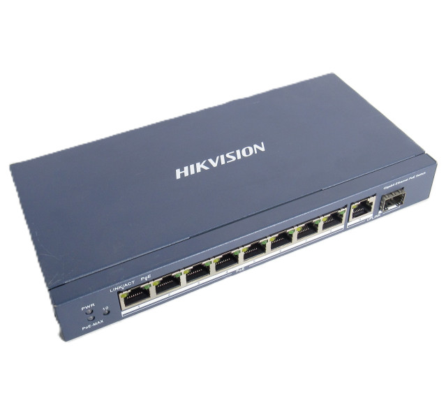 Hikvision DS-3E0510P-E 8Port Switch without Ears