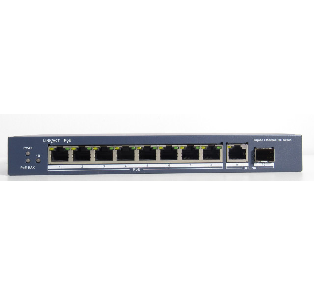 Hikvision DS-3E0510P-E 8Port Switch without Ears