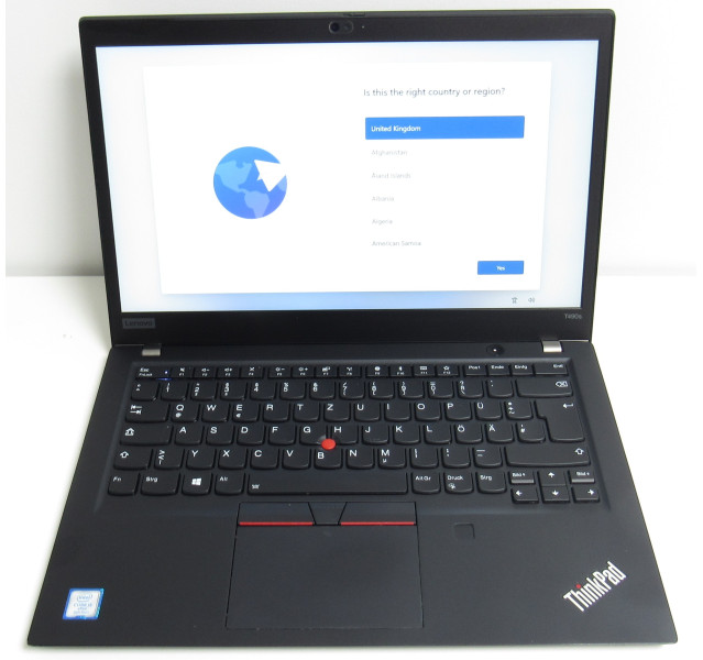 Lenovo ThinkPad T490s, i5-8365U, 16GB RAM, 240GB SSD, Win 11, 14