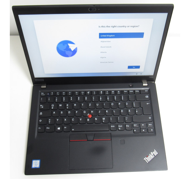 Lenovo ThinkPad T490s, i5-8365U, 16GB RAM, 240GB SSD, Win 11, 14