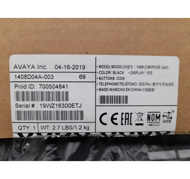 Avaya 1408 1408D04A-003 Digital Telephone in box (700504841)