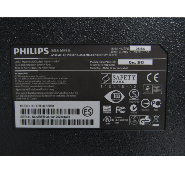 Philips 273E3L 27