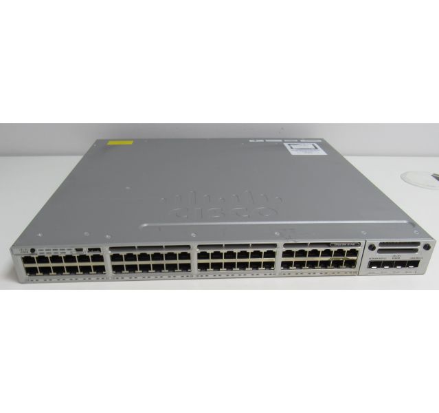 Cisco 3850 WS-C3850-48P-S 48Port Switch No Ears