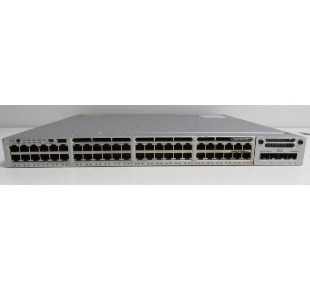 Cisco 3850 WS-C3850-48P-S 48Port Switch No Ears